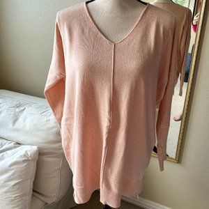 Dreamers Women's Super Soft Oversized V Neck Sweater Size S/M